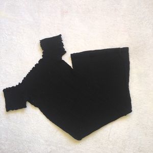 Short tight black dress.